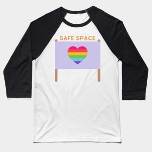 Vintage Safe Space Baseball T-Shirt